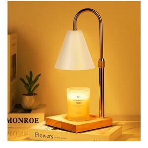 Elegant Gold and White Candle Warmer